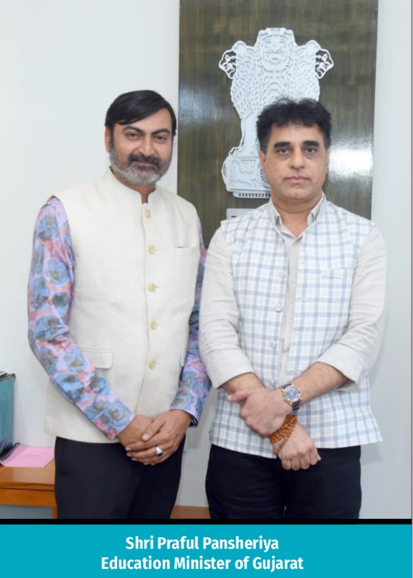 shri praful pansuriya education minister of Gujarat